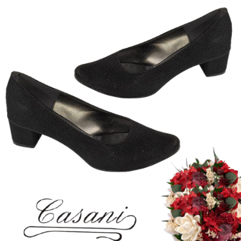 Czółenka błyszczące W/E-00280 CASANI
